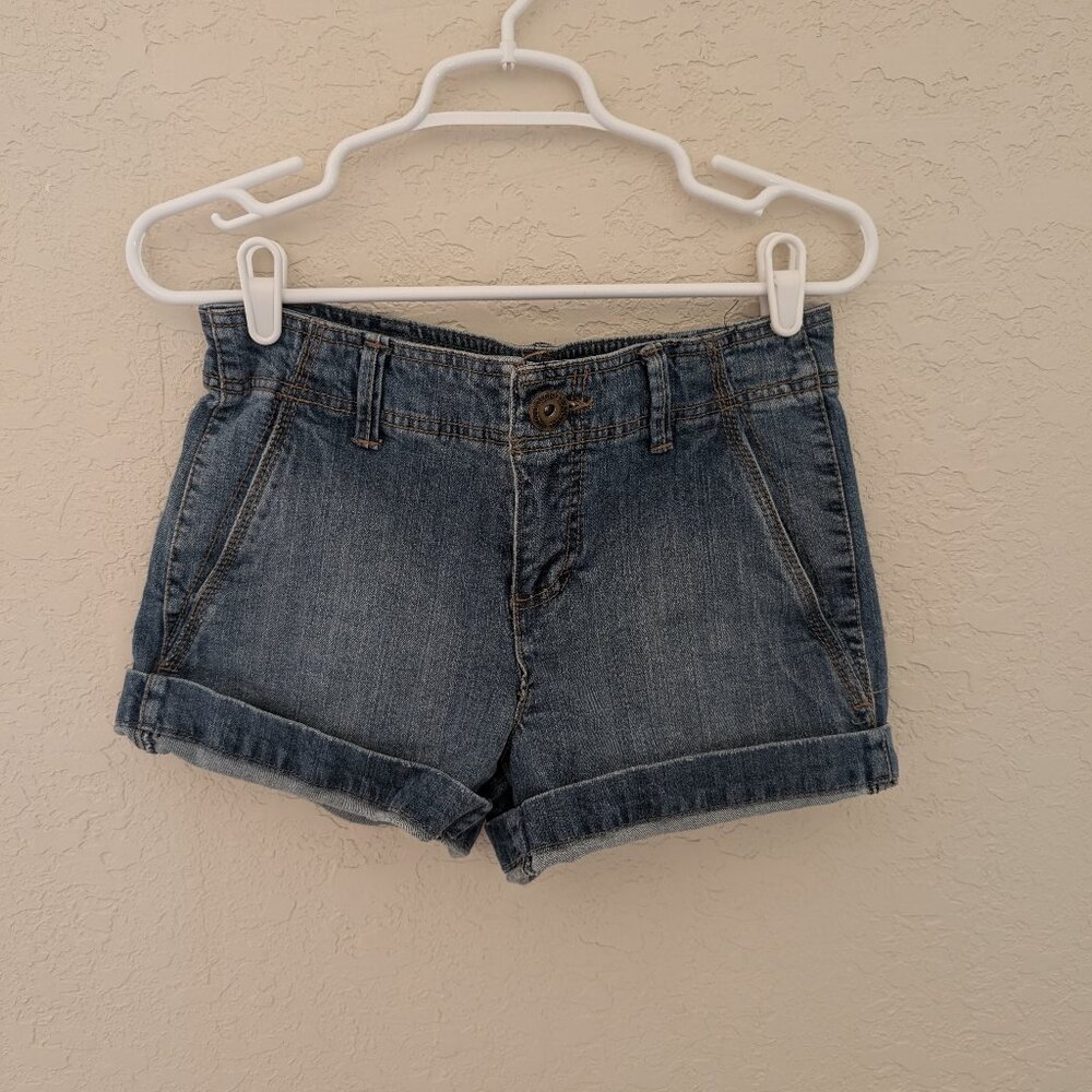 Vintage Faded Glory Stretch Denim Shorts Size 4